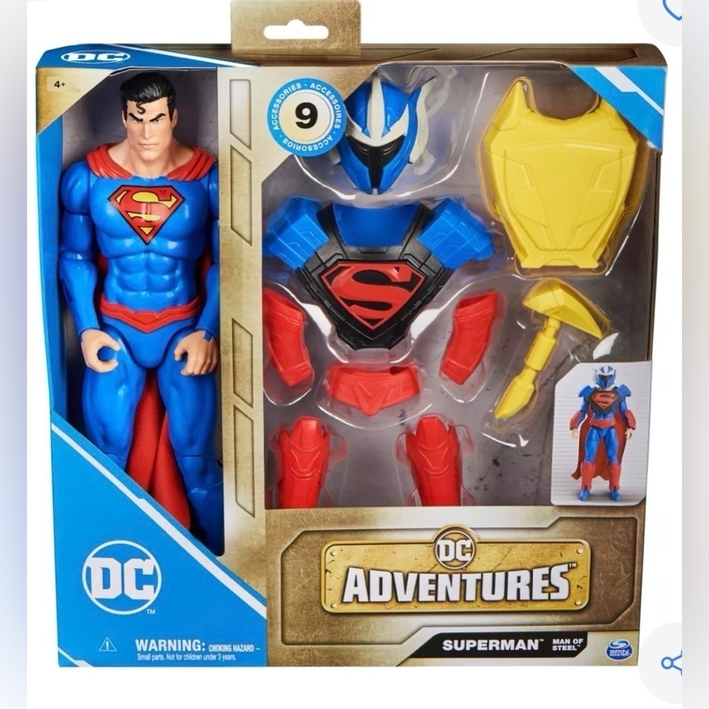DC Comics Superman Man of Steel Action Figure from the DC Adventures series.